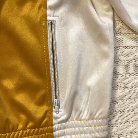 BDG Track Jacket ~ XL ~ Yellow and White - Picture 11 of 13